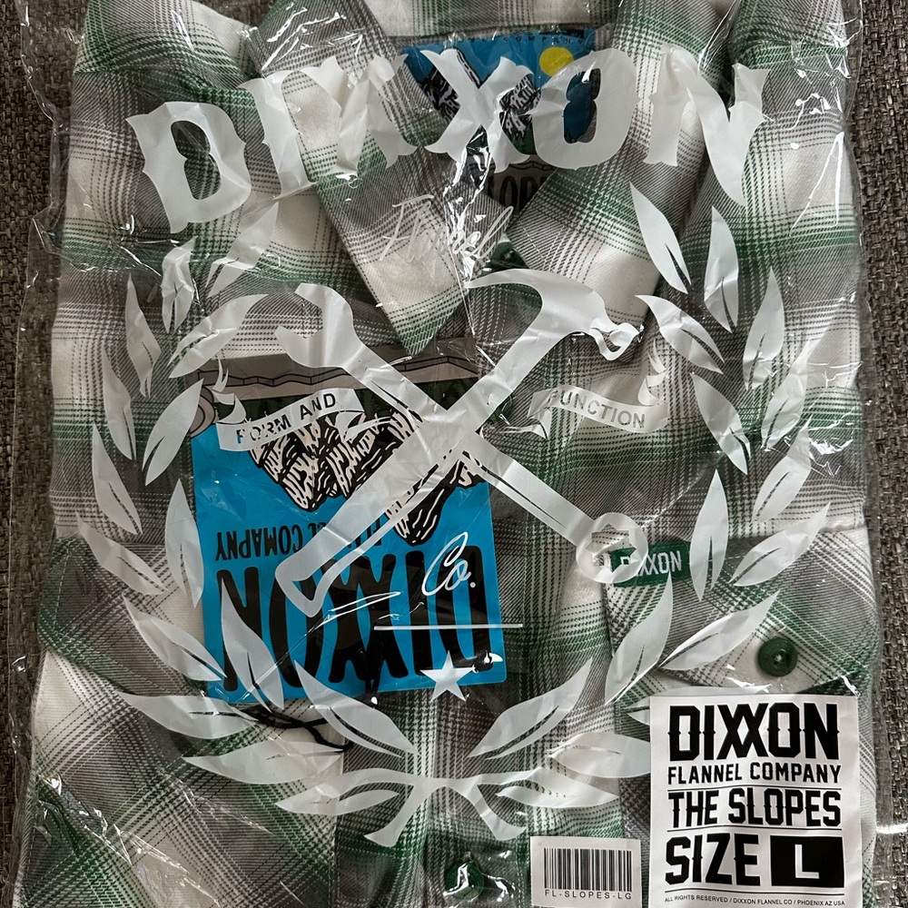 DIXXON “The Slopes” Plaid Flannel Button Down Shirt